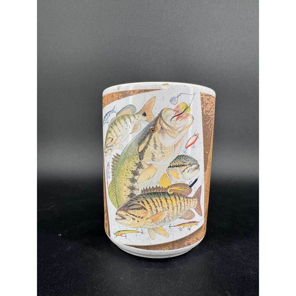 Guy Harvey Bass Fishing Mug 2005 Largemouth Smallmouth Coffee Cup